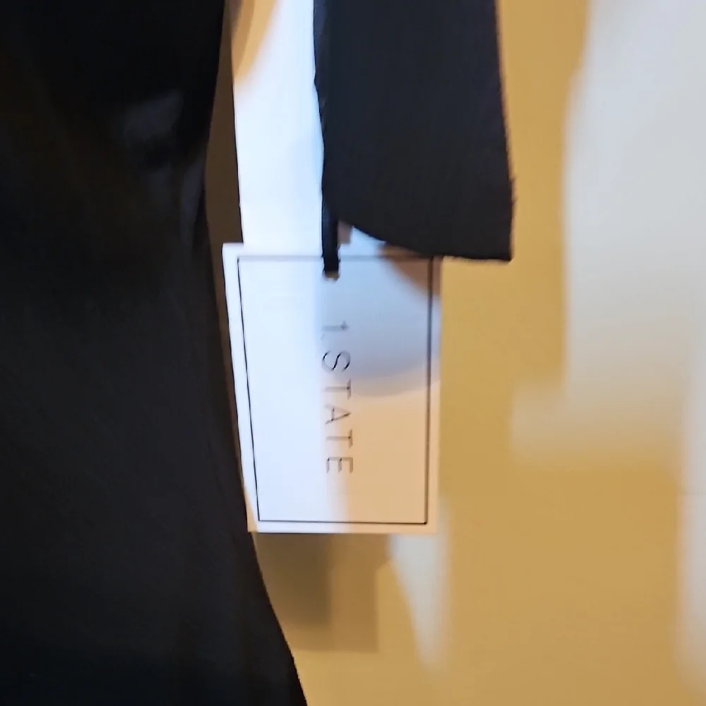 1. State Black Cold Shoulder Top Shirt - Picture 3 of 8